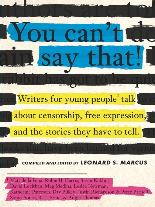 Title details for You Can't Say That! by Leonard S. Marcus - Available